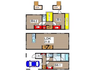 元石川町戸建て2号棟の物件間取画像